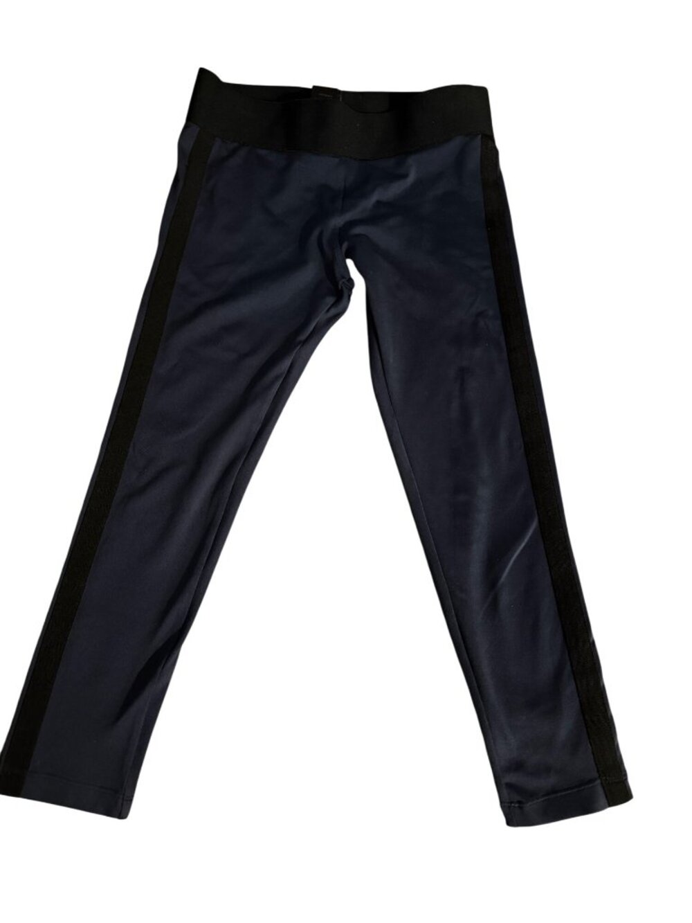 Heroine Sport Navy & Black Stripe Leggings XS Nylon Blend Activewear